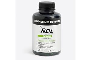 NDL Pro-Health Magnesio de Alta Absorción – Triple magnesio (citrato, malato y bisglicinato) - Rafa Nadal - Suplemento para el funcionamiento del sistema nervioso – Reduce el cansancio y la fatiga