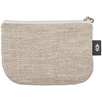 Kleine weiße Geldbörse Kosmetiktasche - Doppellagige 100% Leinen - Geldbeutel - iPhone Hülle - Kleine Make-up Tasche - Reisetasche - Reißverschluss Tasche | Handgefertigte durch ThingStore
