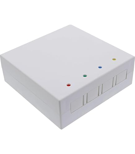 Fielect Wandschalterbox 86 Typ – Tiefes Aufputzgehäuse Aus Feuerhemmendem Kunststoff, Weiß (1 Stück)