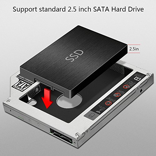 BlueBeach® 12.7mm SSD SATA 3.0 Caddy Adapter 2.5 „HDD Festplatten-Zubehör Fall - 6