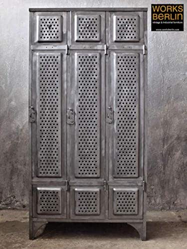 Restaurierter vintage Metallschrank, Spind 20er Jahre, Industrial Style