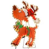 WeRChristmas Reindeer Rope Lights Silhouette Christmas Decoration, 56 cm - Large, Multi-Colour (Garden &amp; Outdoors)