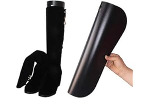 Bamboopack 2 pares de soportes moldeadores de botas de plástico para botas de apoyo alto, inserciones de pie para zapatos para mujeres y hombres (negro/10 pulgadas)