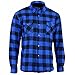 Produktbild Bikers Gear Australia Limited Motorrad Kevlar Aramid gefüttert Schutz Flanell Hemd, blau/schwarz, Größe XL