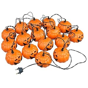 Calabaza Luces – TOOGOO(R) Mini 16 Guirnaldas Luces de Naranja Calabaza para Decoracion de Halloween (Amarillo)