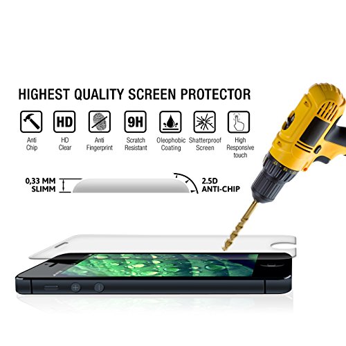 Supremery Lenovo YOGA Tablet 2 (10,1 Zoll) Glas Folie Schutzfolie Displayschutzfolie Panzerglas für Yoga 2 10.1 - 4