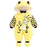 LAWKUL Baby Winter-Overall - Gefütterter Strampler Mit Kapuze 0-6 Monate