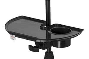Gator Frameworks Mic Stand Accessory Tray with Drink Holder, black (GFW-MICACCTRAY)