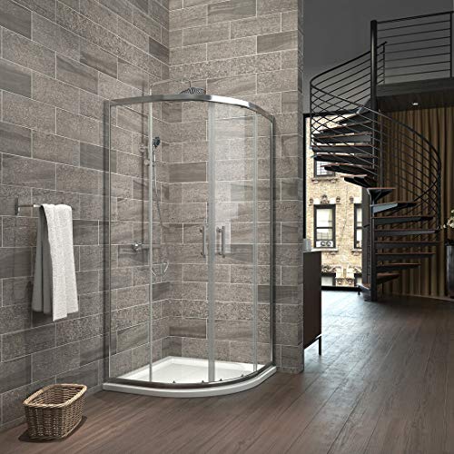 Buy 900 x 1200 mm Right Entry Quadrant Shower Enclosure Walk in Corner Cubicle with Shower Tray