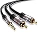 Produktbild IBRA® Stereo Audio Klinke zu 2x Cinch Kabel [3m] - 3,5mm Klinken Stecker zu 2x RCA Cinch Stecker
