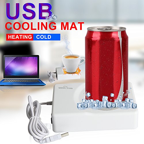 Sidiou Group Wärmer USB-Untersetzer Vakuum-Schalen-Auflage USB-Mini-Kühlschrank Kühlung heißer und kalter Dual-Use-Untersetzer Computer gewidmet Temperatur Heizung USB-Tassenwärmer - 7