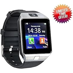 Micromax X103 Compatible Smart Watch For Men 4g Phones Compatibility Original Smartwatch Wristwatch Mobile with Camera & SIM Card Support New Arrival Best Selling Premium Quality Lowest Price Apps like Facebook Whatsapp Twitter Functions Time Schedule Read Message News Sports Health Pedometer Sedentary Remind Sleep Monitoring Better Display Loudspeaker Microphone TouchScreen Multi-Language Micro SD Memory Card Supports All Android and Apple IOs iPhone Smartphone by CASVO
