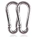 Produktbild everlar® Karabiner Doppelpack | 7mm S, 180kg | Sicheres & Einfaches Befestigen von Boxsack, Schwenkgrill, Sonnensegel, Schlüssel u.v.a.