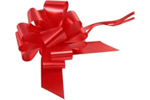 APAC PACKAGING LTD Large Plain Red Pull Bow - Ideal As Gift Wrap, Florist, Wedding Bow