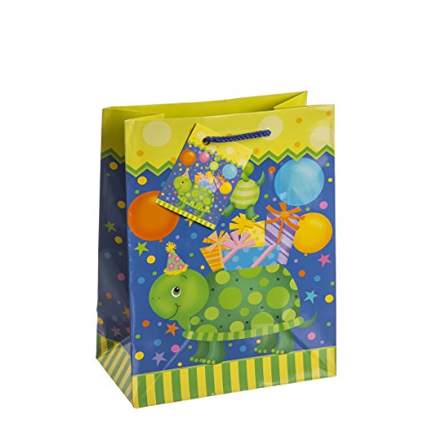 TSI 86014 Geschenkbeutel Tierparty, 12er Packung, Größe: Mittel (23 x 18 x 10 cm) - 3
