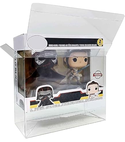 HIGOPLAY Confezione da 2 in 1 Custodia protettiva per Funko Pop Figure in vinile Scatola da esposizione in plastica trasparente con protezione trasparente PET spessa 0,5 mm  44