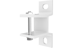 home Trends Soporte de pared para toldos de brazo articulado y semicasete, con fijación (1, aluminio, 35 mm), color blanco