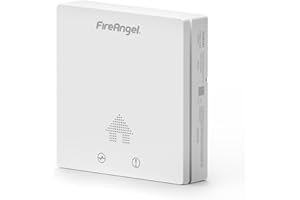 Fire Angel FA6829S Ultra cienki detektor tlenku węgla, 10-letni alarm CO, przenośny, podróżny alarm tlenku węgla do domu, przyczepy kempingowej, kampera, biały