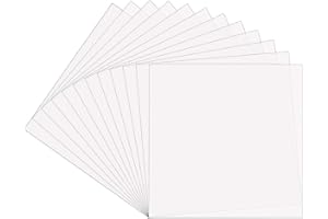 EGOSKY 12 Stücke Mylar Schablonenblätter 30.5 * 30.5cm Mylar Folie Schablonen Mylarfolien Halbtransparent Stencil zur Verwendung mit Silhouette-Maschinen 7 Mil