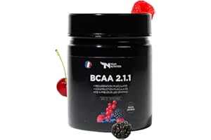 TN TEAM NUTRITION BCAA TEAM NUTRITION 2.1.1 en Poudre | Haute Qualité Prise de Masse | Leucine, L-Isoleucine, L-Valine | Idéal pour Tous Objectifs Sportifs | 250 grammes| Marque Française