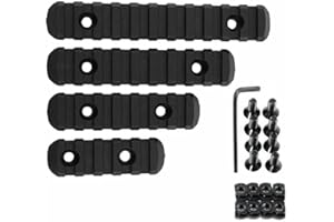 HWZ 3 Sizes Set 5 7 13 Slot 2" 3" 5" Picatinny Weaver Rail Mount ABS Plastic AR15 M4 Keymod Rail Handguard Section for Hunting