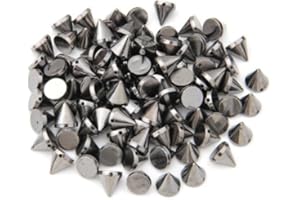 Ecloud Shop 100 Pezzi Rivetti Borchie in plastica per Punte da Cucito per Cinturino da Cintura 10x10mm