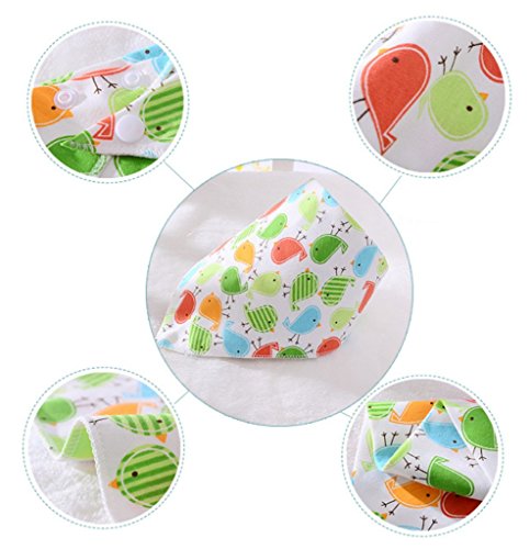 JT-Amigo 10er Set Baby Bandana Lätzchen Halstuch, Baumwolle, verschiedene Motive - 5