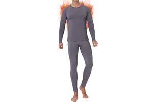 CL convallaria Ropa Interior Térmica Hombre, Ultra Cálido Camiseta Termica, Funcional Conjuntos Térmicos, Transpirable Thermoactive Ropa Interior Forro Polar