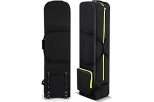 SPOTRAVEL Golf Cart Bag, Golf Travel Bag with Wheels and Extra Storage Pocket, Lightweight Golf Clubs Strorage Bags for Golf & Trip