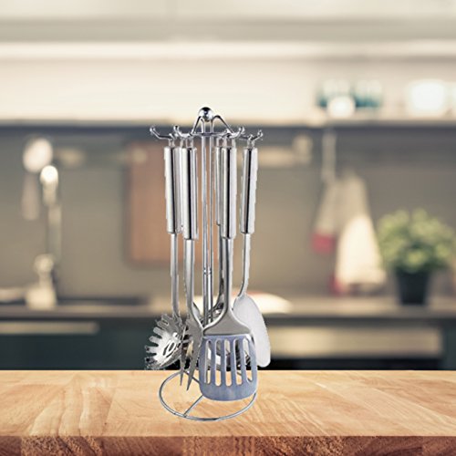 Frx Stylisches 7 Tlg Kchenhelfer Set Aus Edelstahl Mit Stnder Kochutensilien Kchenutensilien Kochbesteck Kelle Pfannenwender Schaumlffel Wender Frx Stylisches 7 Tlg Kchenhelfer Set Aus Edelstahl Mit Stnder Kochutensilien Kchenutensilien Kochbesteck Kelle Pfannenwender Schaumlffel Wender