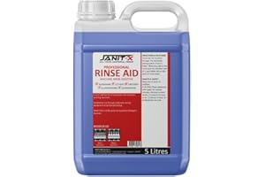 JANIT-X BRANDED RINSE AID 5L Janit-X Rinse Aid 5 Litre, Concentrated for Business use Canteen, Nursing Homes, Cafe, Restaurant