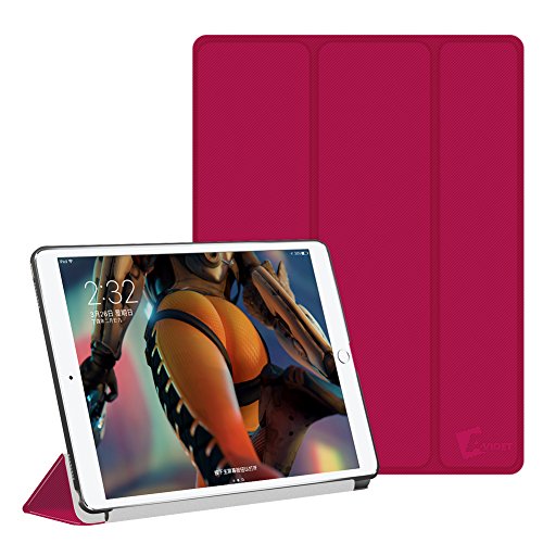AVIDET Ultra Slim New iPad Pro 10.5 Hülle Case Superleicht Ständer Smart Shell Cover Schutzhülle Etui Tasche für Apple iPad Pro 10.5 Tablet-PC (Rot)