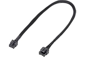 YIEJOYA CPU 8 Pin Stecker auf CPU 8 Pin (4+4 abnehmbar) Stecker EPS-12V Motherboard Netzadapter Ummanteltes Kabel für Corsair Modular Stromversorgung