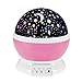 Price comparison product image Star Lighting Lamp, Sunvito Star Sky Moon Decorative Light,Mood Light with 360 Rotating for Bedroom, Playroom, Baby Room, Kids Room (Pink)