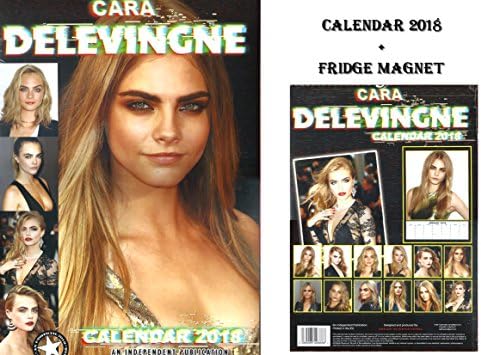 CARA DELEVINGNE CALENDAR 2018 + CARA DELEVINGNE FRIDGE MAGNET