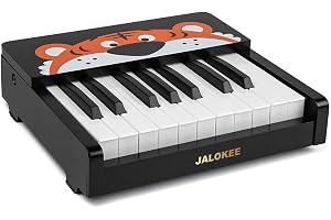 JALOKEE Barn pianotangentbord, 18 tangenter digital piano för barn, minimusik pedagogisk instrument, leksak, träleksak för sm