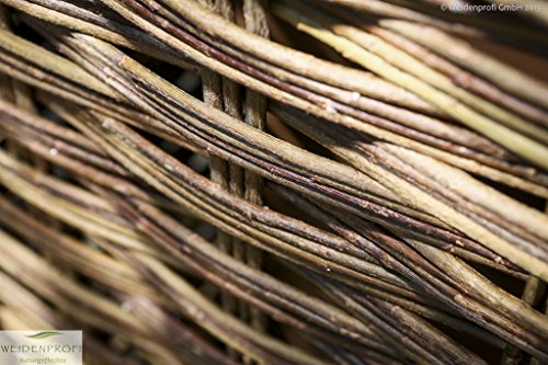 Mülltonnenverkleidung klein WEIDENPROFI aus Holz mit Weidengeflecht für eine Mülltonne bis 120 Liter - 7