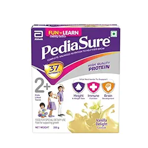 PediaSure Health & Nutrition Drink Powder for Kids Growth - 200g (Vanilla)