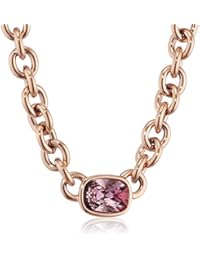 Dyrberg/Kern 337641 - Collar de acero inoxidable con cristal (5.7 cm)