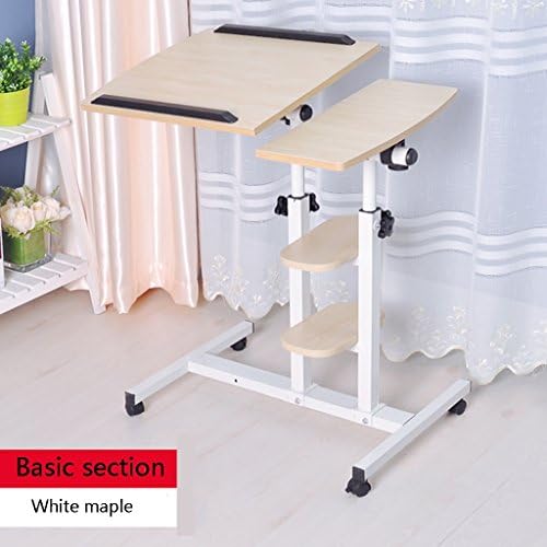ERRU- laptop table Height Adjustable Standing Bedside Laptop Desk Movable Household Lazy Desktop Learning Table(Color Optional) Notebook computer tables ( Color : Style 1 )
