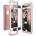 Produktbild CE-Link für iPhone 6 Plus/iPhone 6s Plus Hülle + iPhone 6 Plus/iPhone 6s Plus Panzerglas, Hardcase 3 in 1 HandyHülle Ultra Dünn Hartschale Schutz 3 Teilig Bumper - Rose Gold