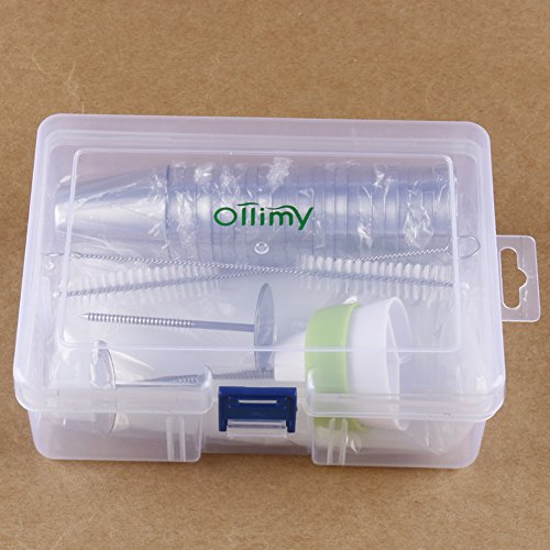 Spritztüllen Set 49 Stücke Garniertülle Ollimy Hochwertigen Edelstahl Spritztüllen Decorating Toolsfür Pralinen, Plätzchen, Keksen, Kuchen Dekorateure und 20 Einweg Spritzbeutel - 7