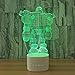 Produktbild LED Roboter Nachtlicht Bluetooth Lautsprecher Musik Kreative 3d Tischlampe 5 Farbwechsel USB Baby Schlaflicht