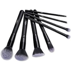 Kit de Brochas Maquillaje 8 Piezas Anjou Cerdas de Fibra Sintética Suave
