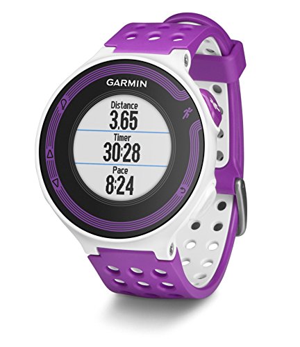 Garmin Forerunner 220 GPS Running Watch with Colour Display and Heart Rate Monitor - White/Violet