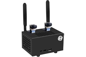 GeeekPi NVIDIA Jetson Nano Custodia in Metallo con Ventola di Raffreddamento, Interruttore di Controllo di Alimentazione e Reset per Kit di Sviluppo NVIDIA Jetson Nano (per Versione B01 & A02)