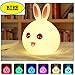 Produktbild KAIMENG USB Night Light Silikonlampe mit niedlichem Hase Haustier 6 Farben Soft Rabbit Meng