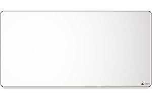 Glorious Gaming Cloth Gaming Mousepad (XXL Extended) - Bordi cuciti, superf. liscia per velocità e controllo, antisciv., lavabile in lavatrice, grande (910 x 460 x 3 mm) - Bianco