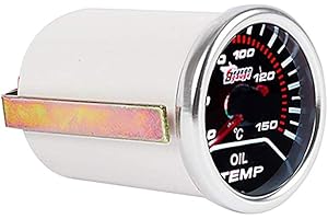 Mintice™ Car Motor Universal Smoke Tint Len 2" 52mm Oil Temp Temperature Indicator Gauge Meter