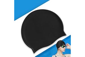 TBUQNZA Bonnet de Bain Femme et des Hommes – Bonnet de Bain Qualité Supérieure, Extensible Confortable